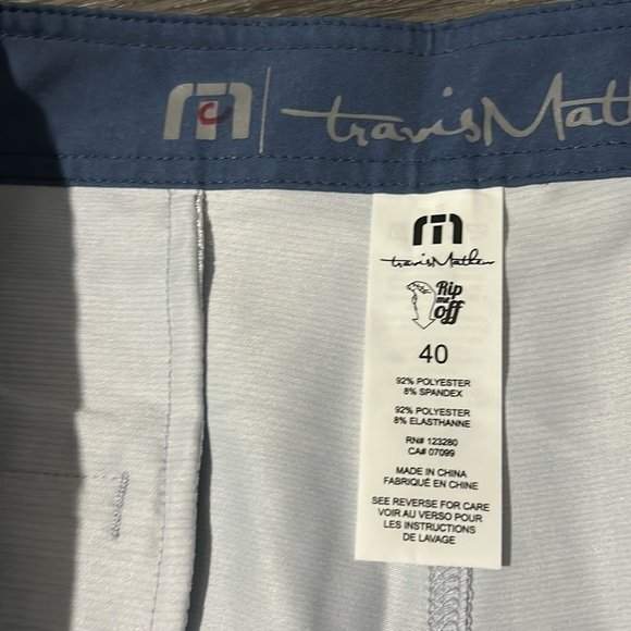 Travis Mathew Light Blue Board Shorts - Picture 4 of 5